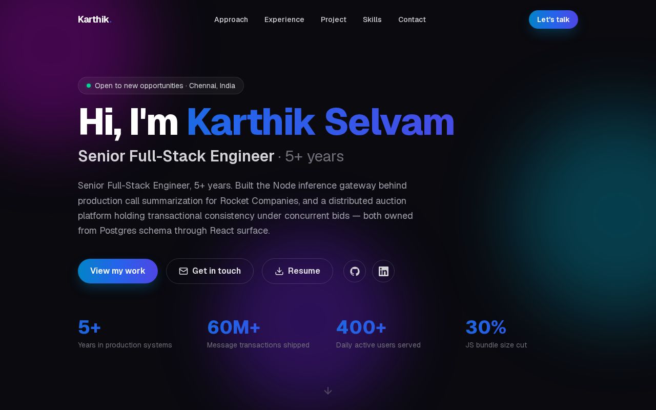 Preview of Karthikashutosh Github Io