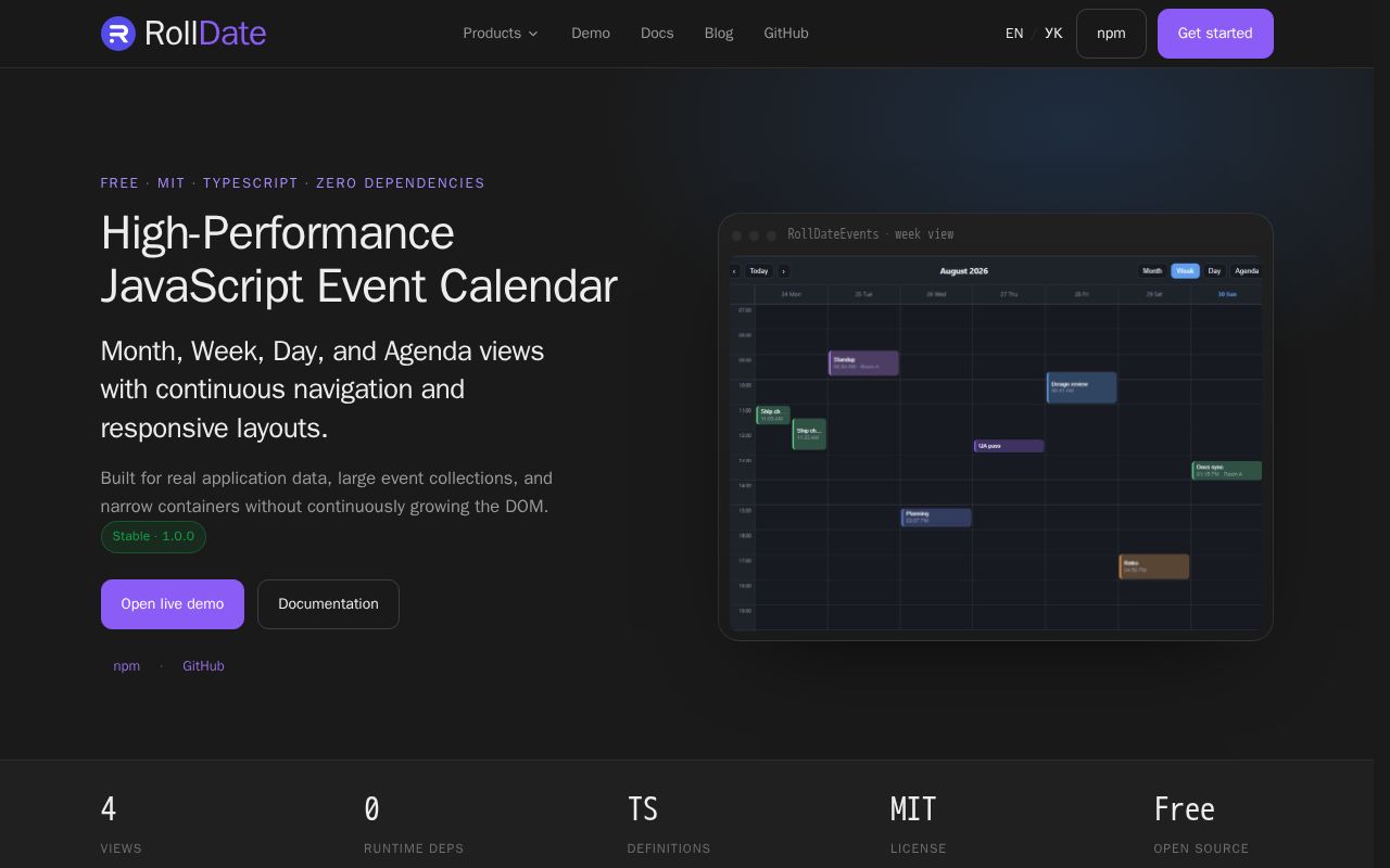 Preview of Rolldate Events