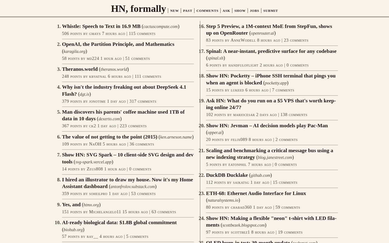 Preview of HN, formally