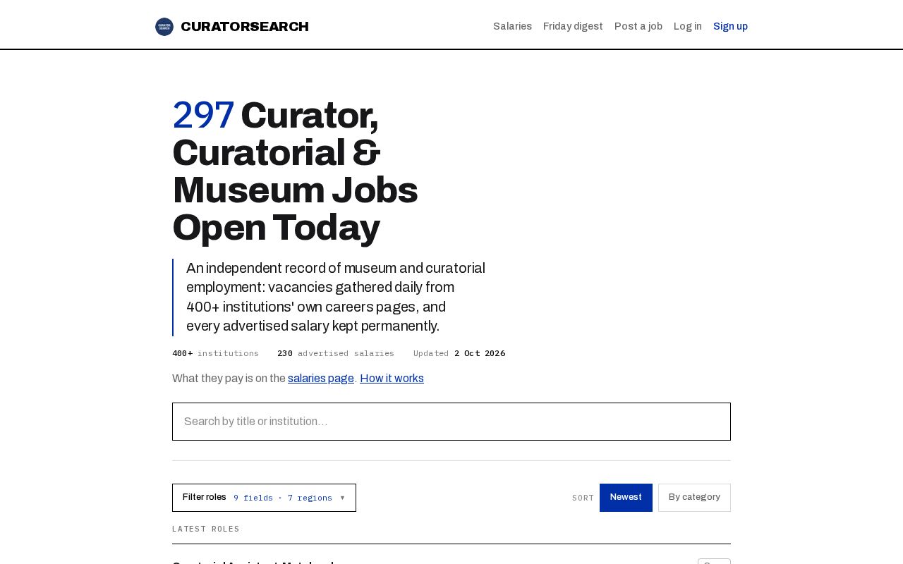 Preview of Curatorsearch