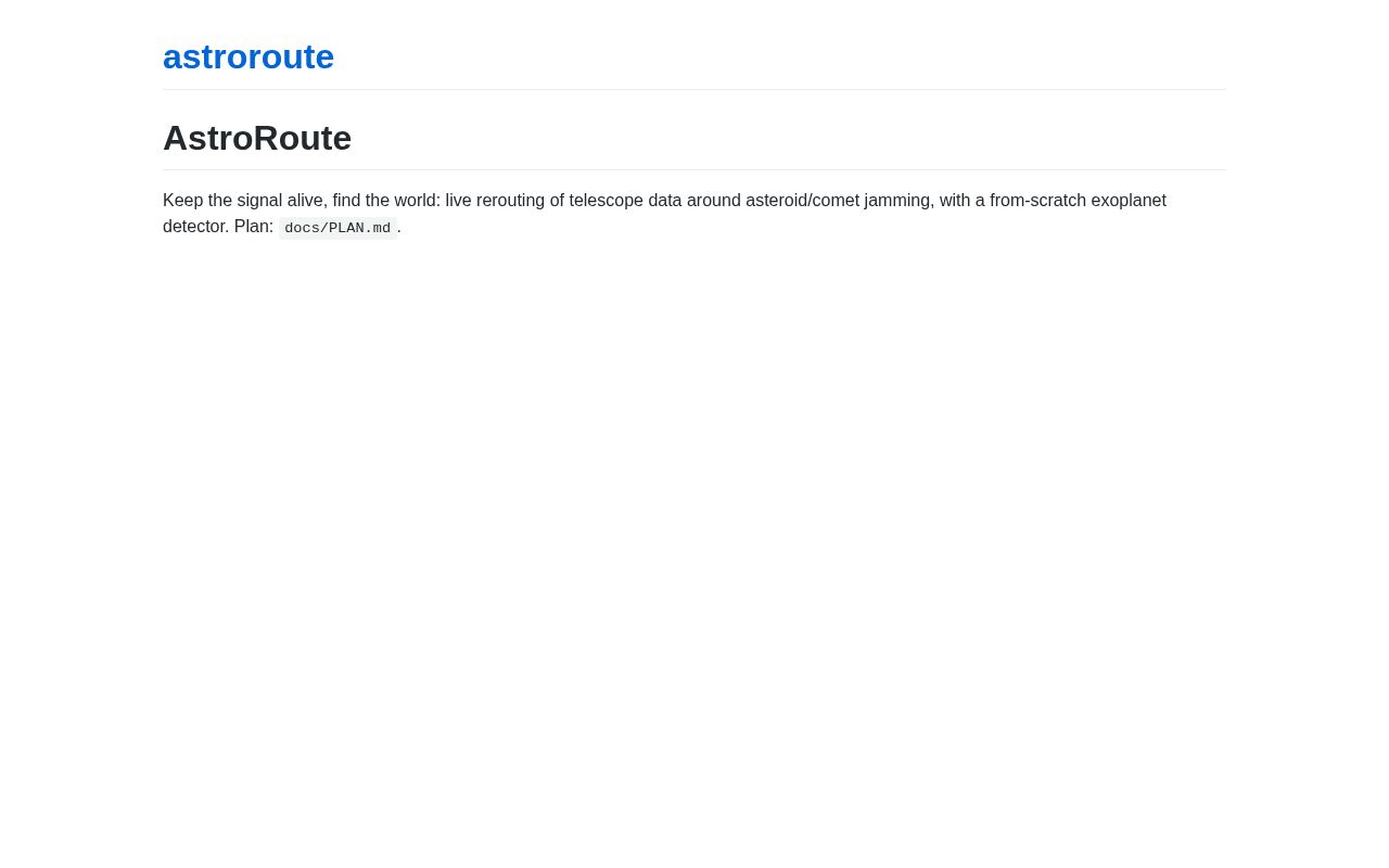 Preview of Astroroute