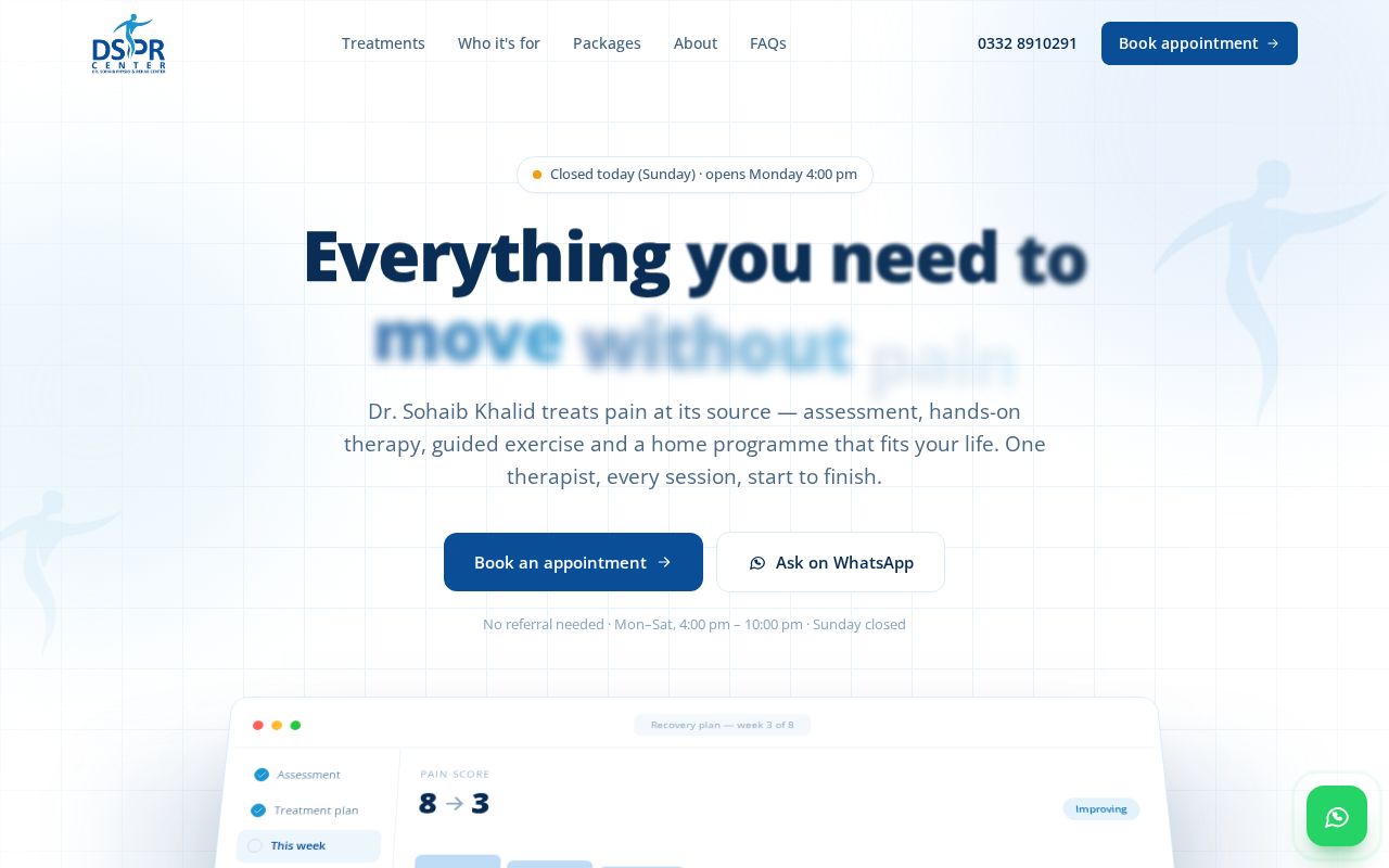 Preview of DSPR Center Website