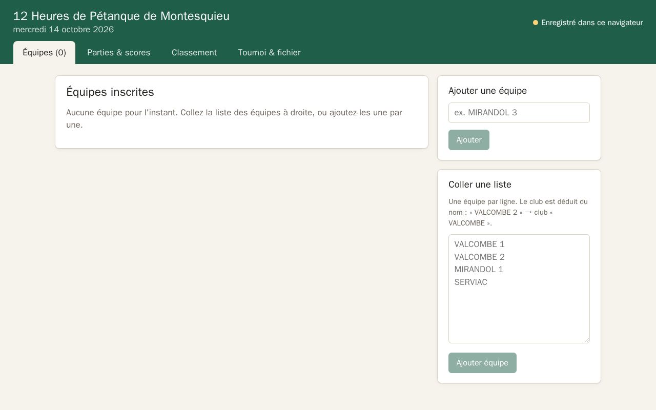 Preview of PetanqueTournamentManager