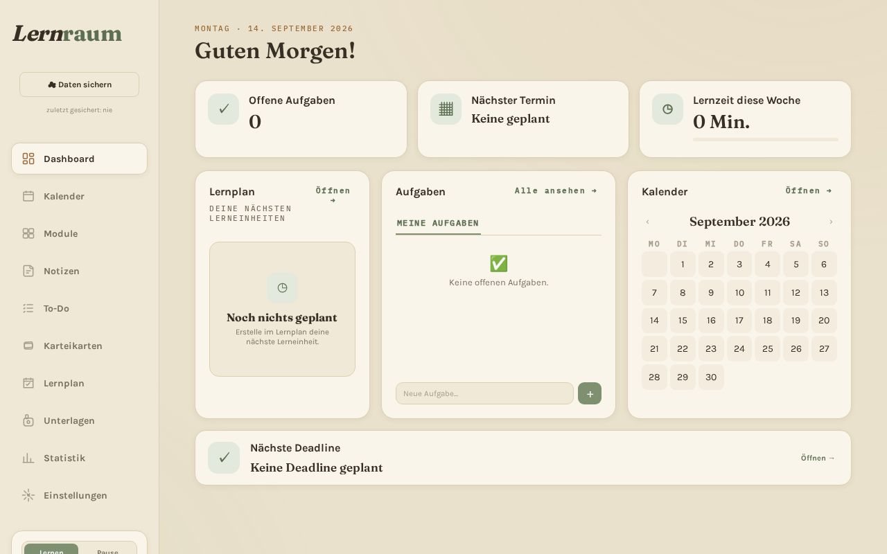 Preview of Lernwebsite
