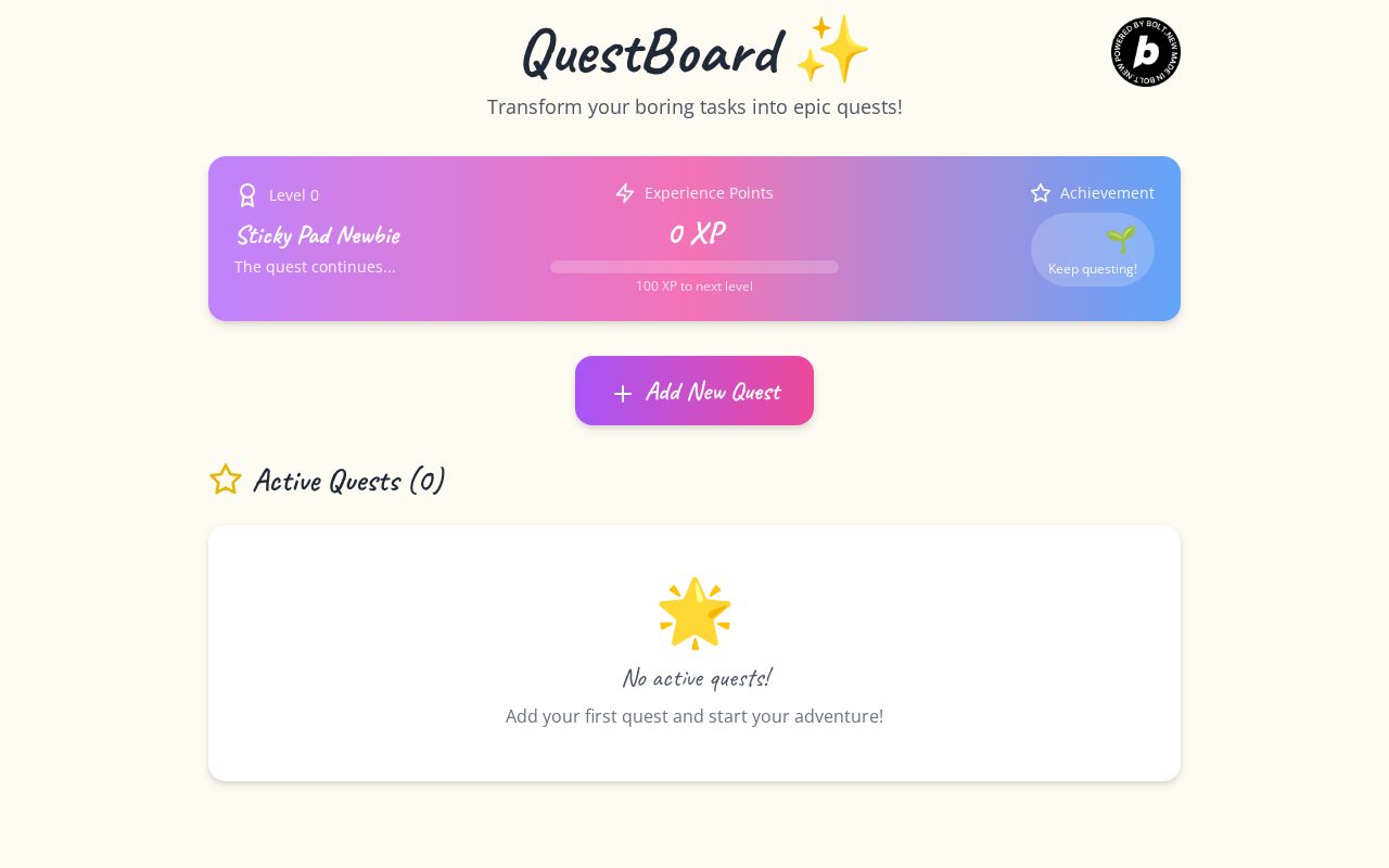 Preview of QuestBoard