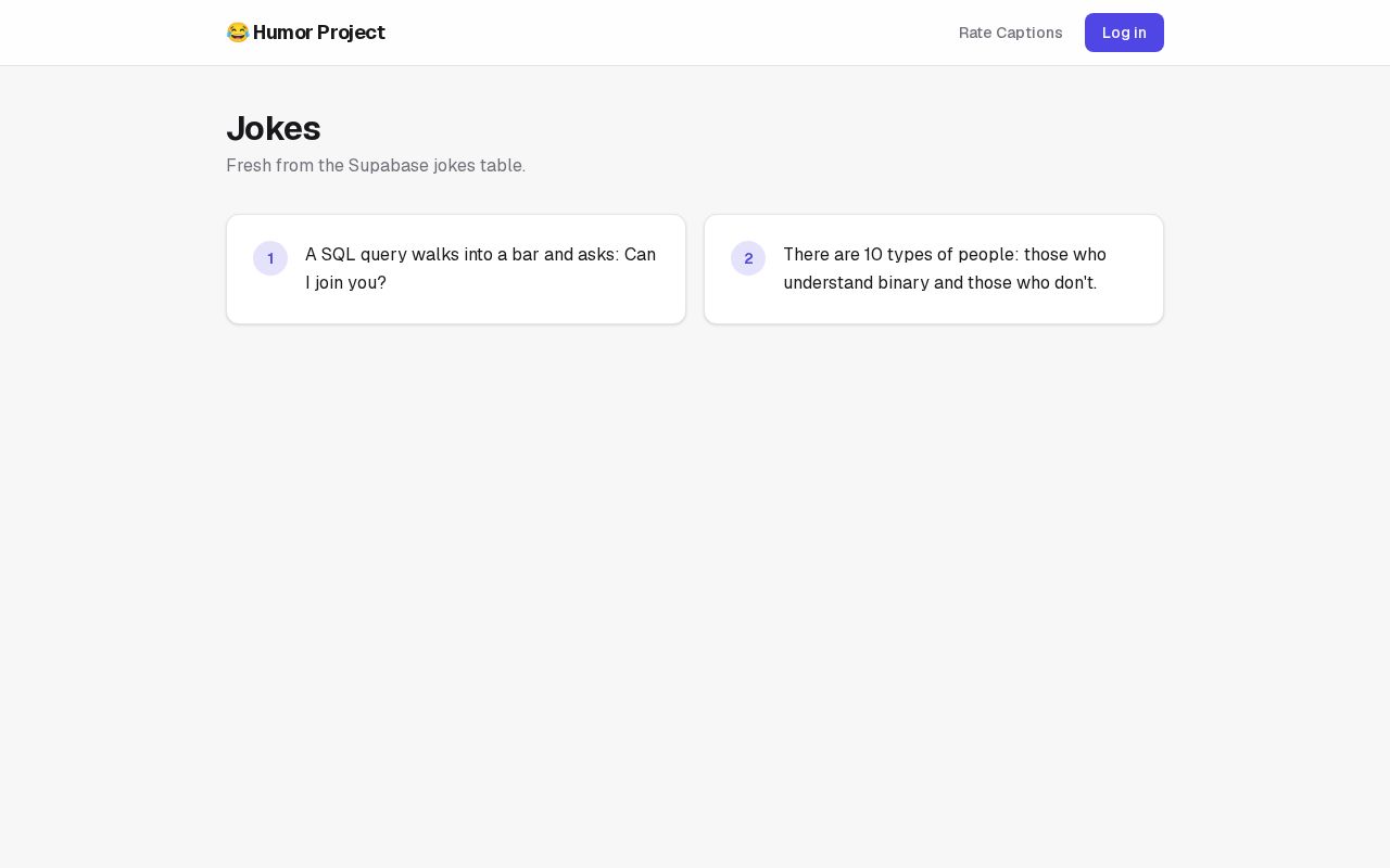 Preview of Humor Project