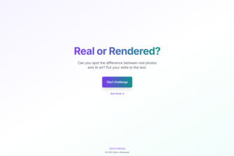 Preview of Real or Rendered
