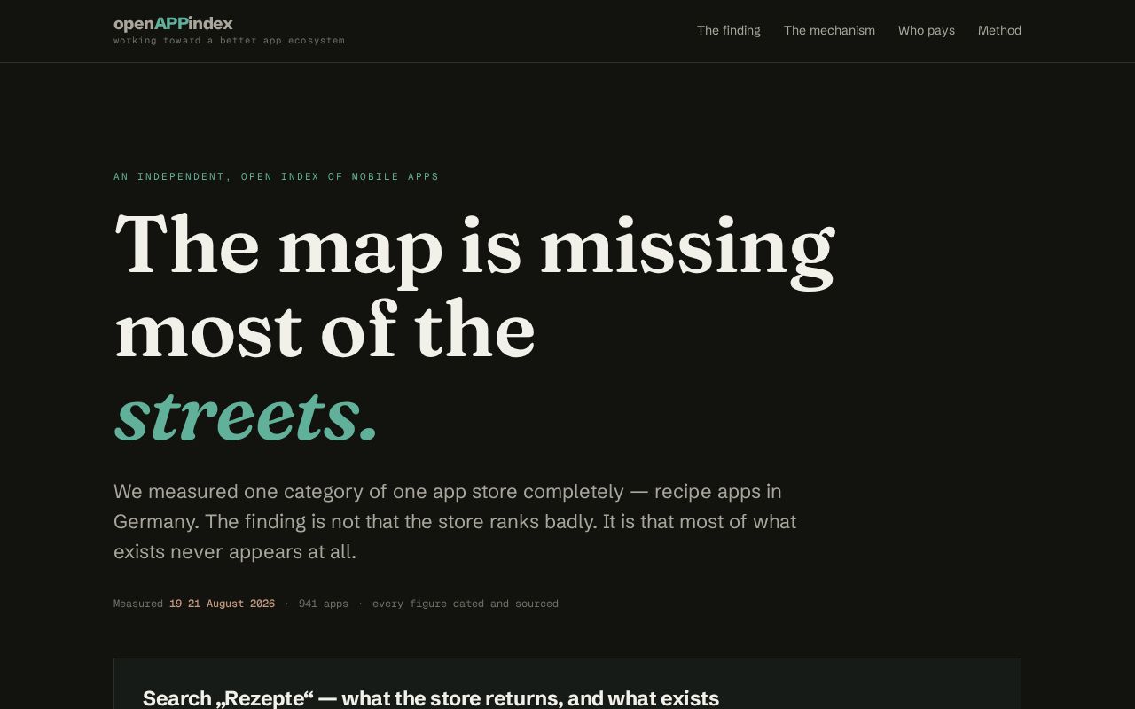 Preview of Openappindex