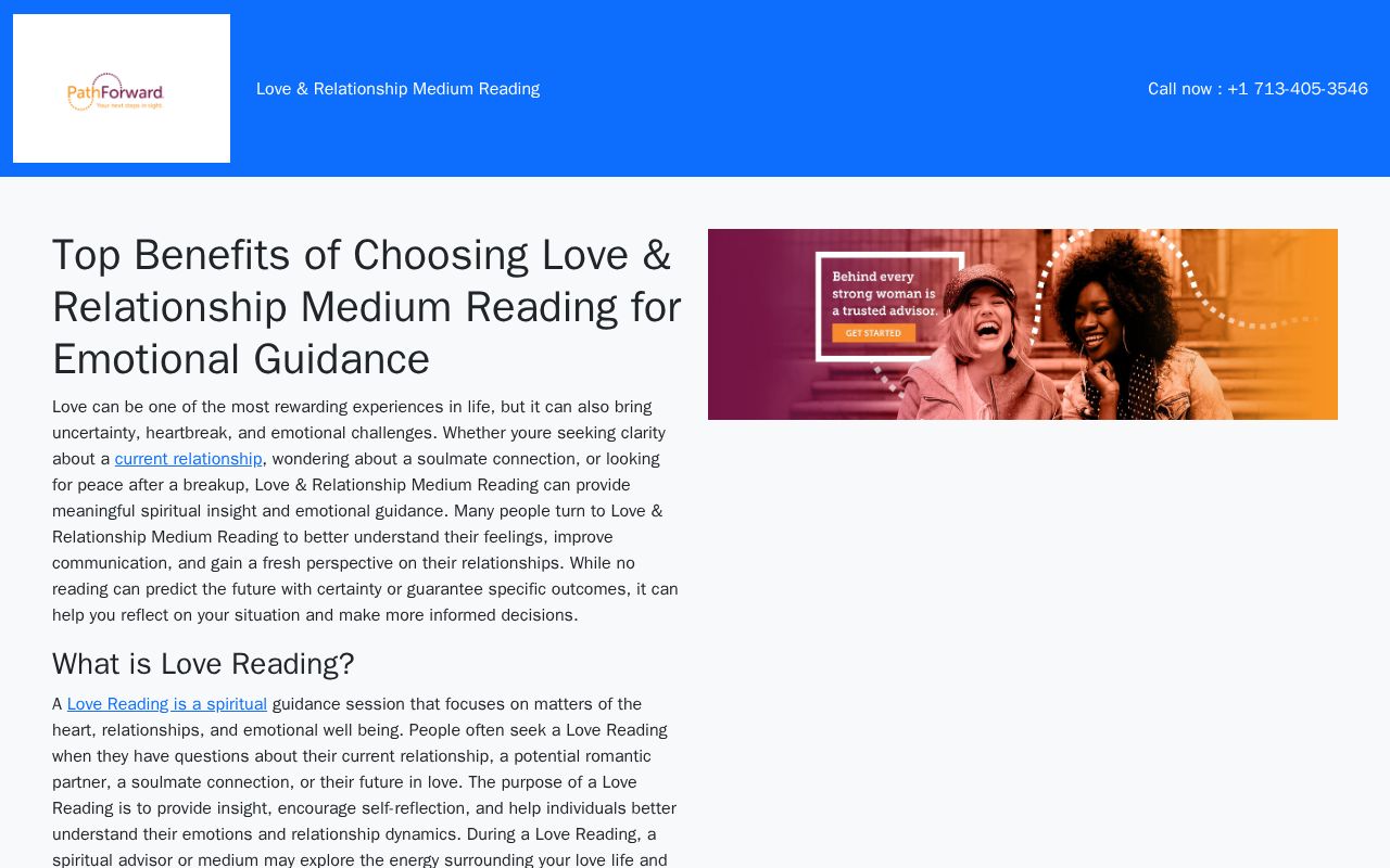 Preview of TopBenefitsRelationshipMediumReadingforEmotionalGuidance