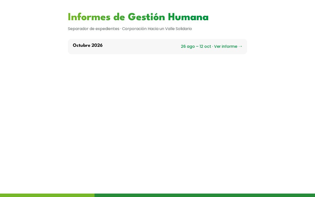 Preview of Informes de Gestión Humana CHVS
