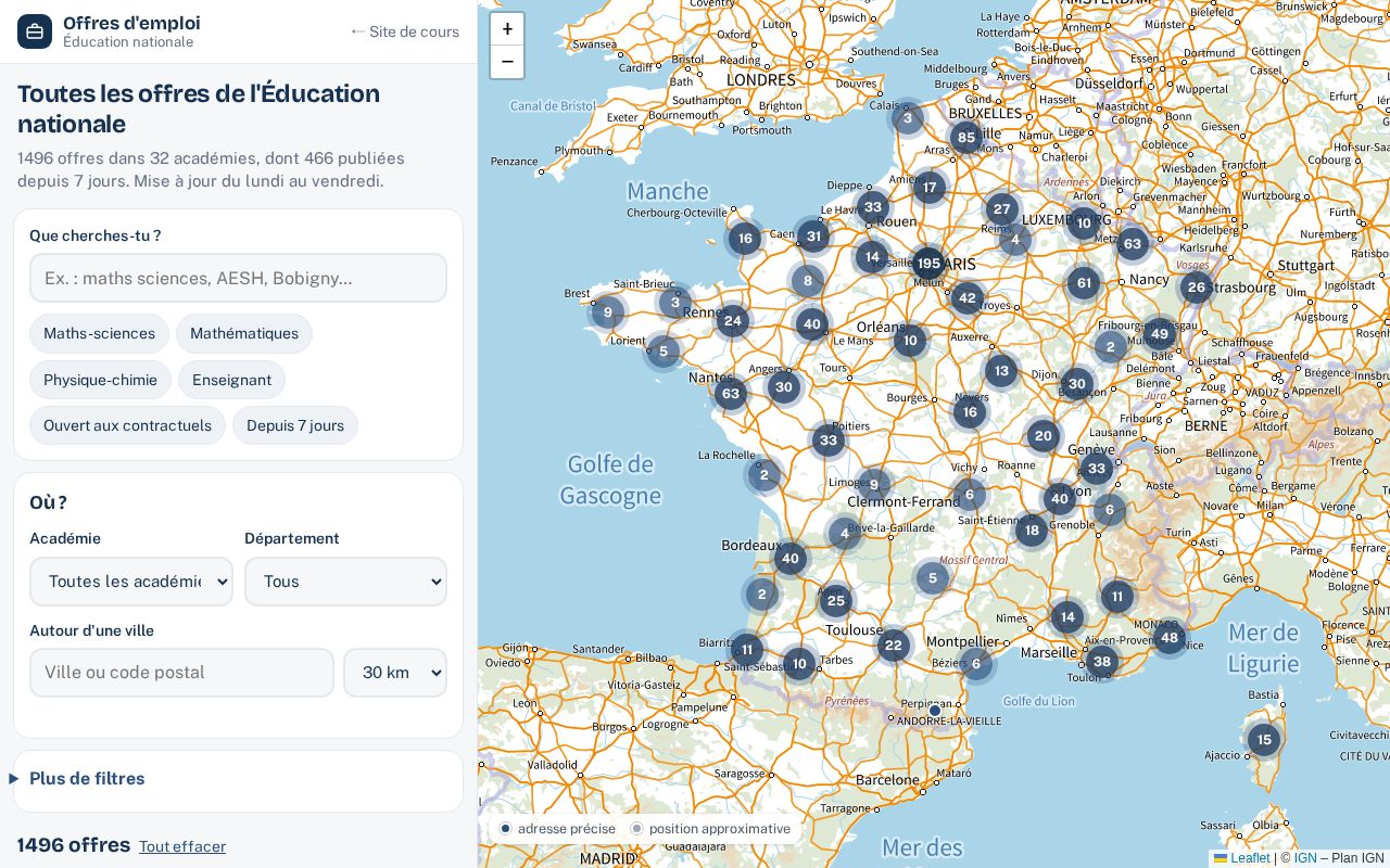 Preview of Offres Education Nationale
