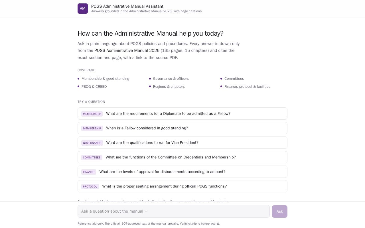 Preview of Pogs Manual Assistant