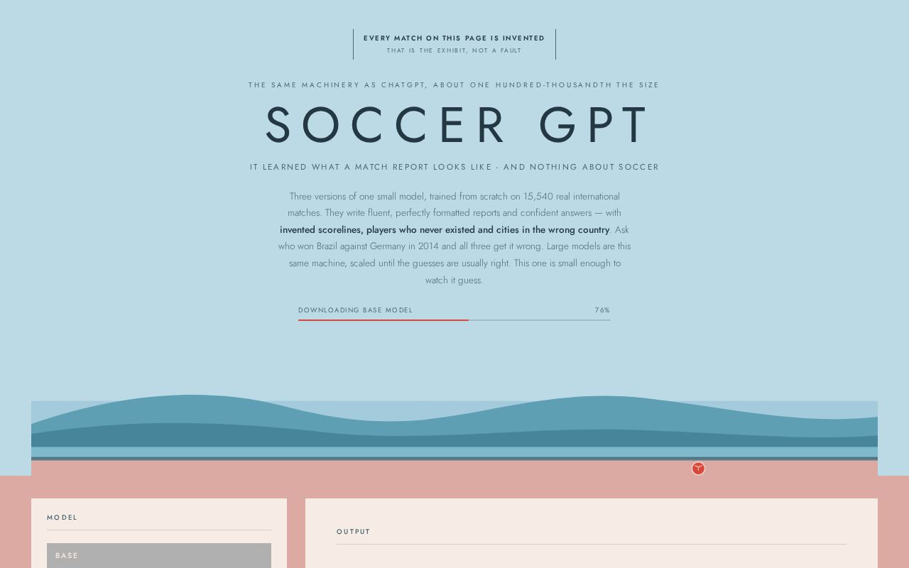 Preview of SOCCERGPT. Fine-Tuning Comparison