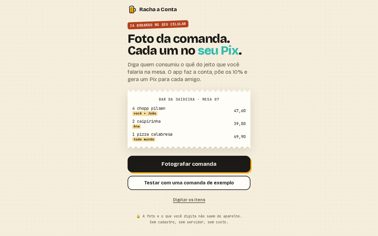 Preview of Racha A Conta
