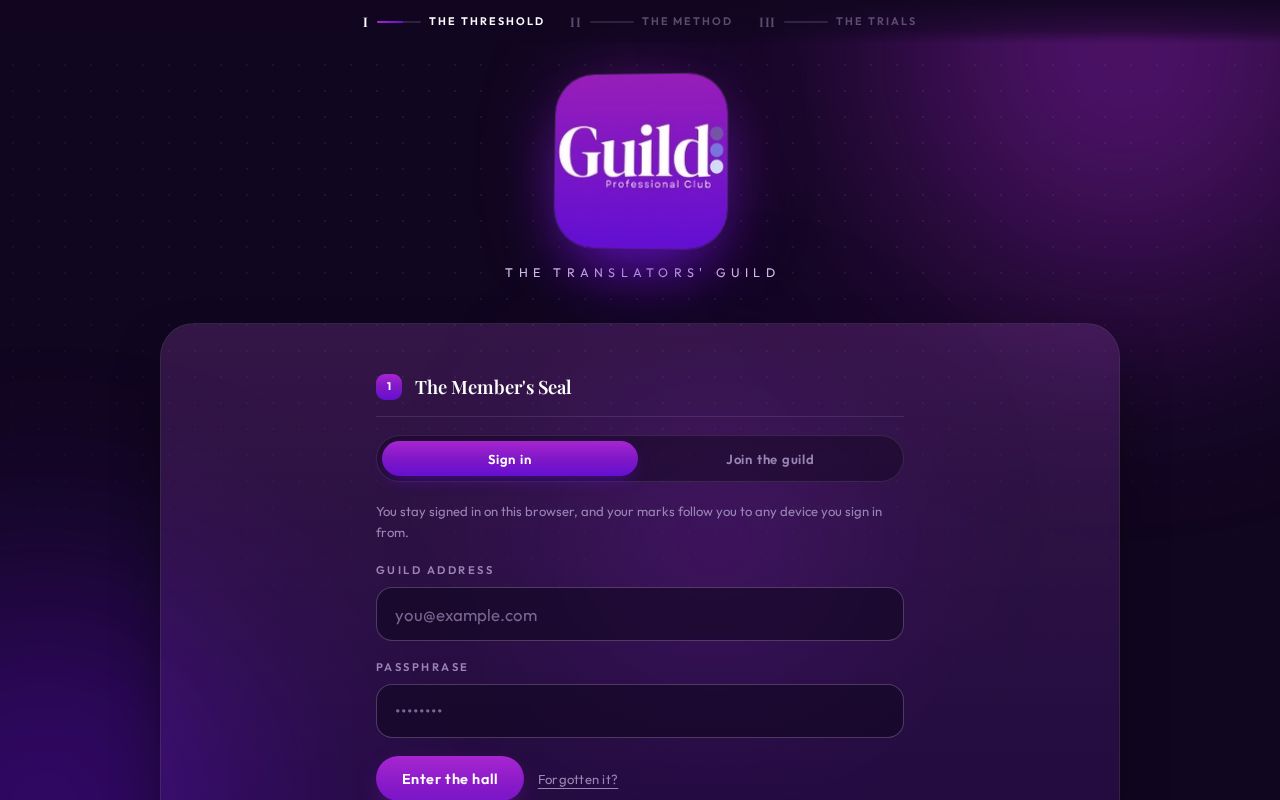 Preview of Translators Guild
