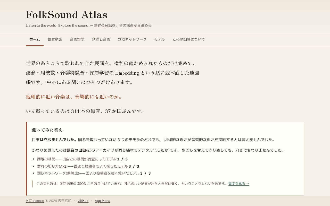 Preview of Folksound Atlas