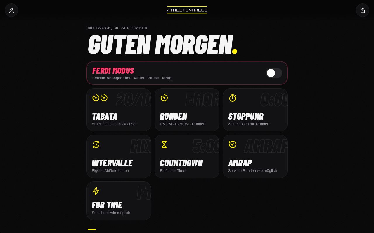 Preview of Athletenhalle Timer