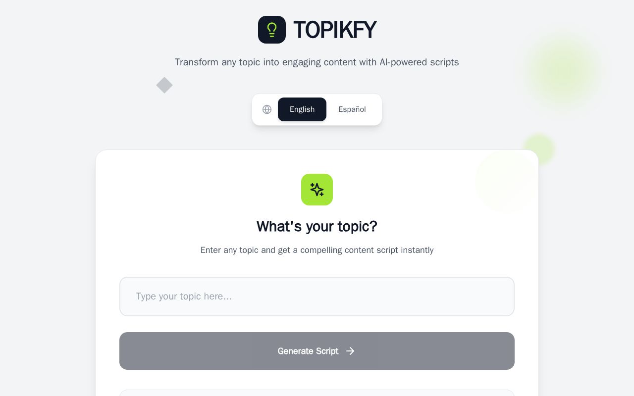 Preview of Topikfy