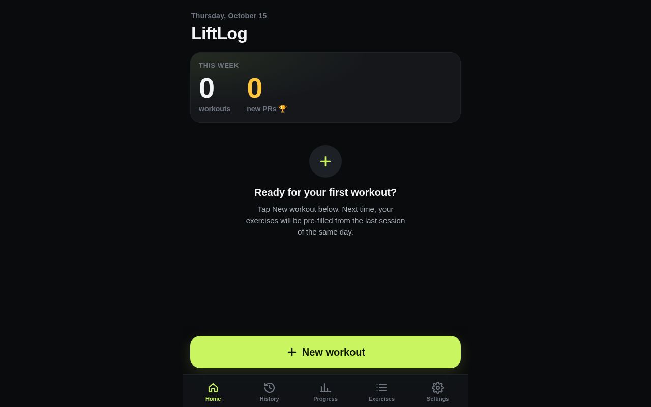 Preview of Liftlog