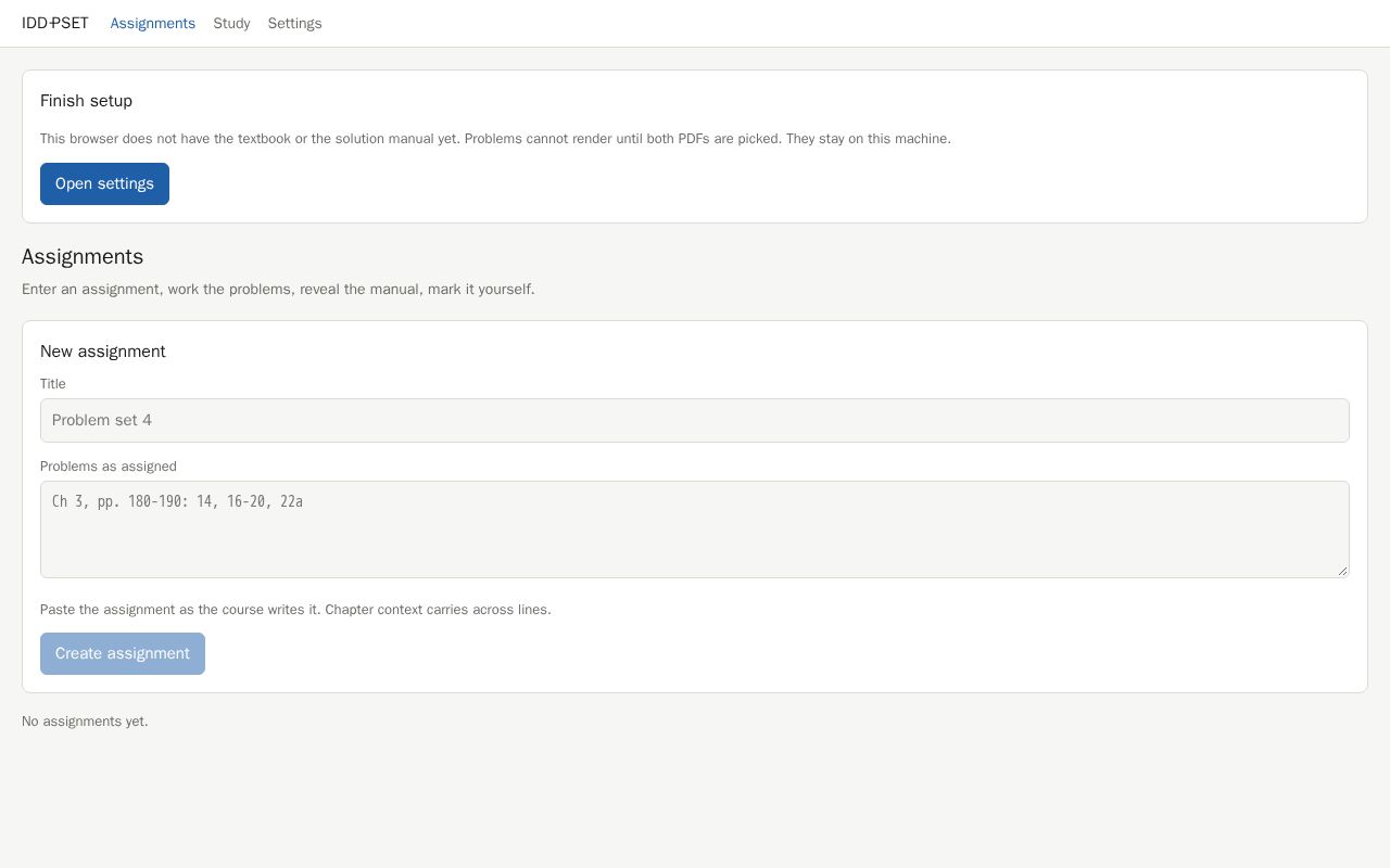 Preview of Idd Pset