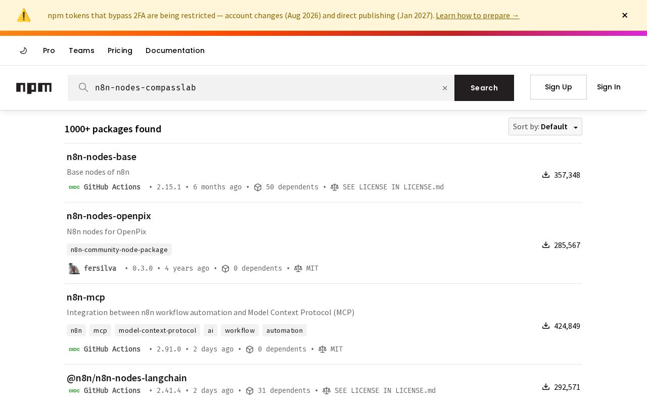 Preview of N8n Nodes Compasslab