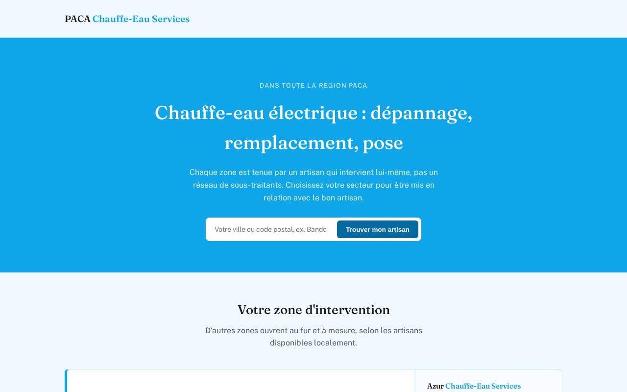 Preview of Paca Chauffe Eau Services