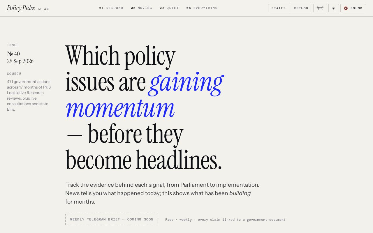 Preview of Policy Pulse