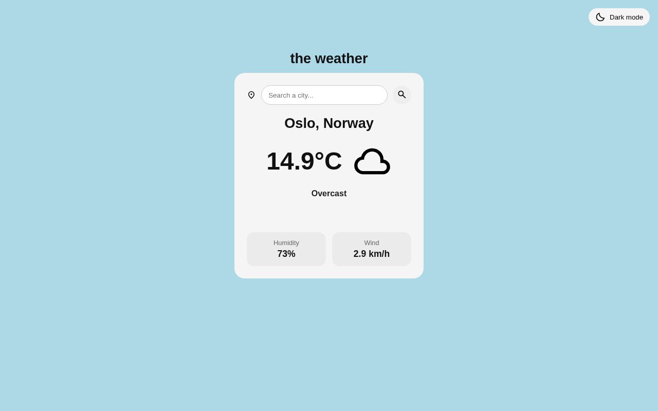 Preview of Weather App