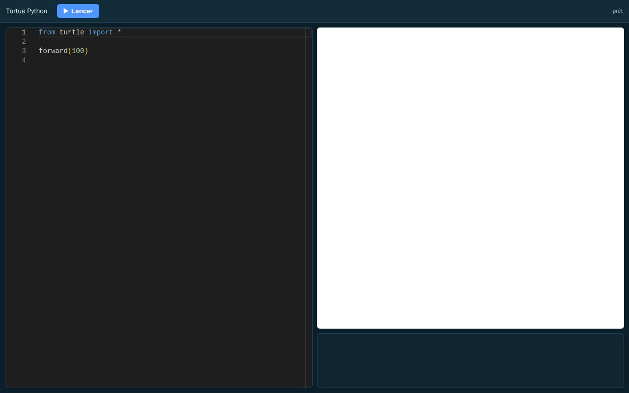 Preview of Tortue Python