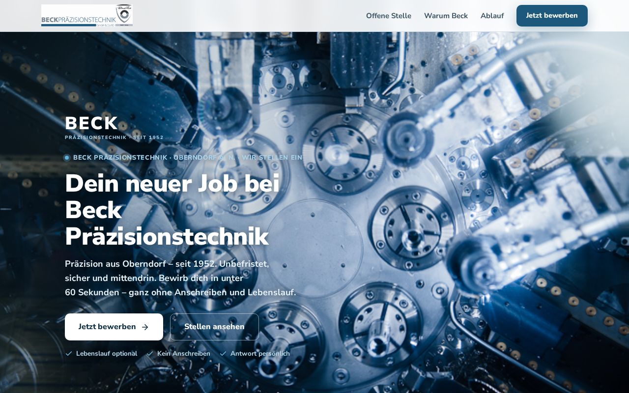 Preview of Beck Praezisionstechnik