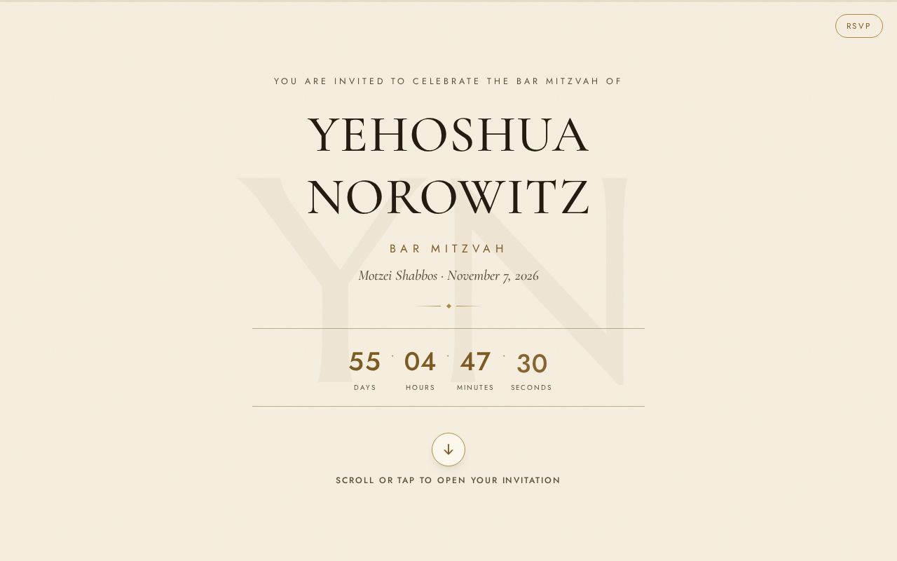 Preview of Norowitz Bar Mitzvah