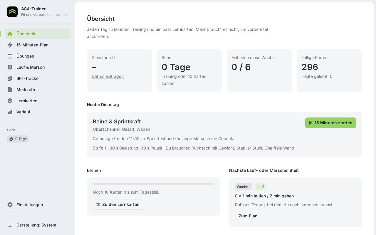 Preview of Aga Trainer