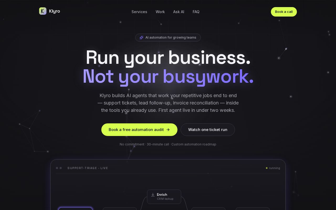 Preview of Klyro Site