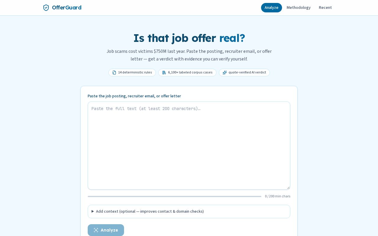 Preview of OfferGuard
