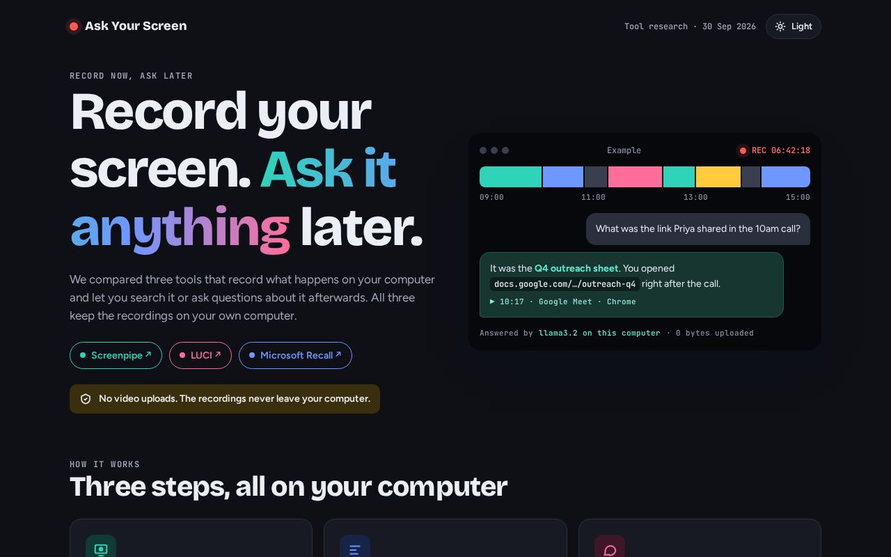 Preview of Ask Your Screen