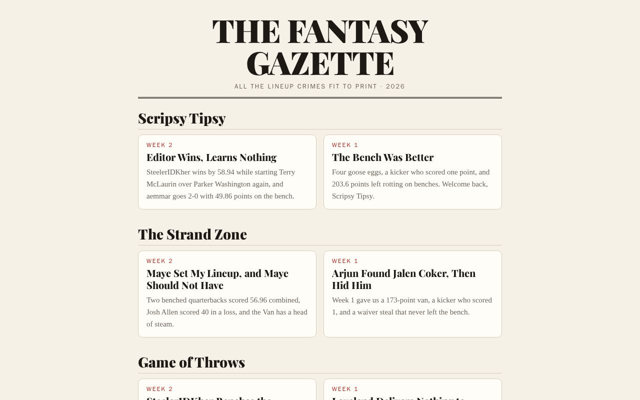 Preview of Fantasy Gazette