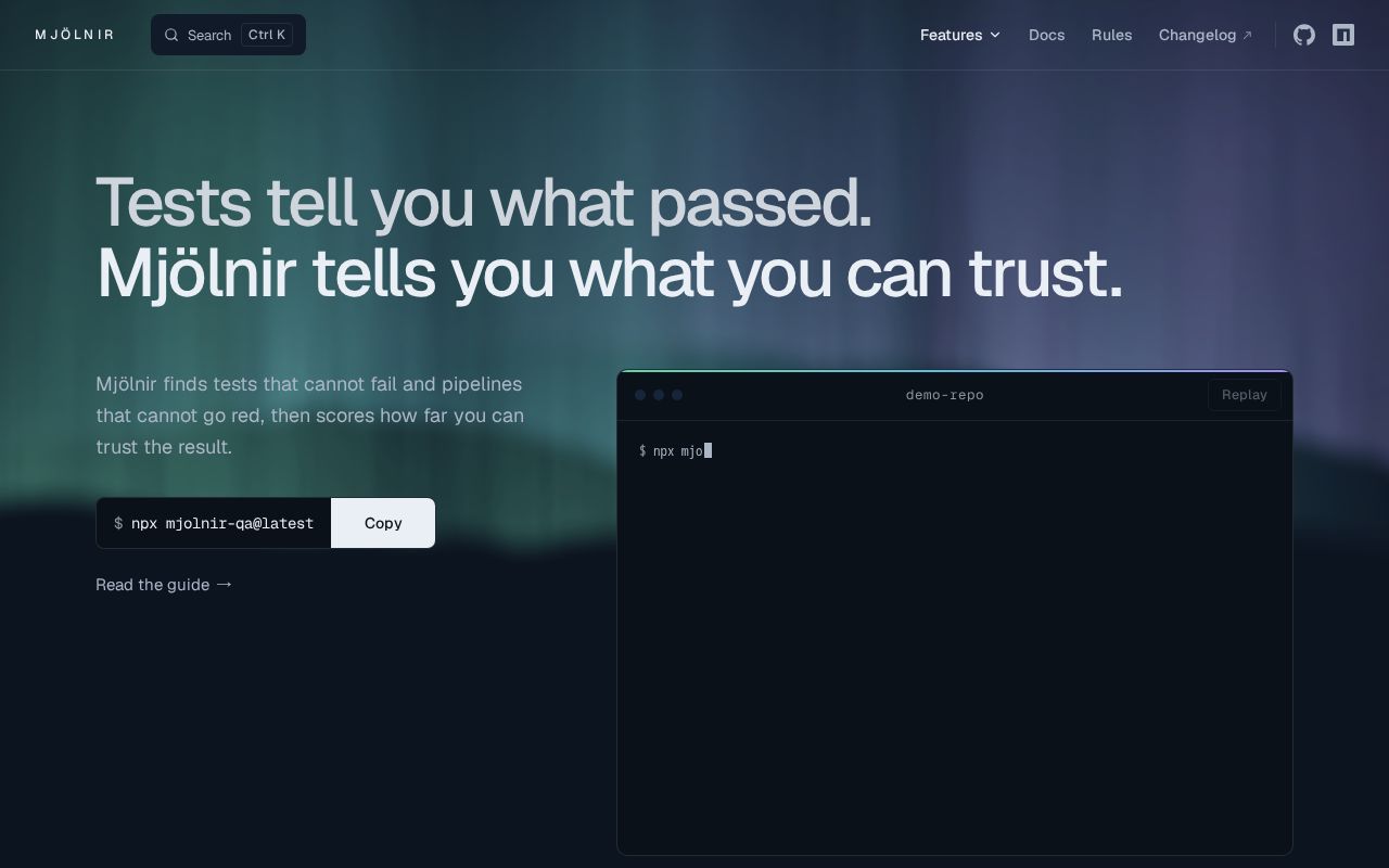 Preview of Verification Trust Engine: Your tests are lying to you. We prove it.