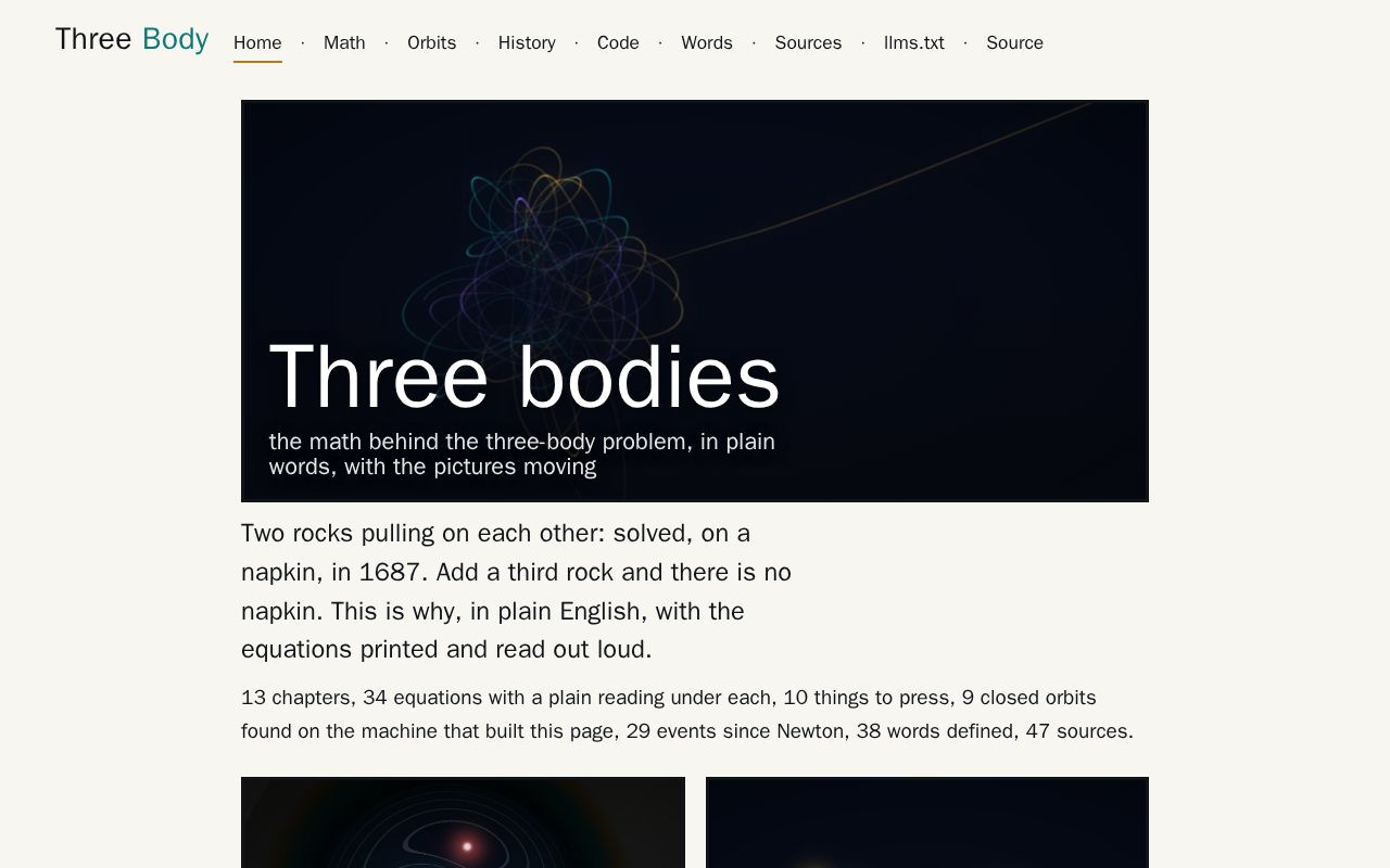 Preview of Three Body