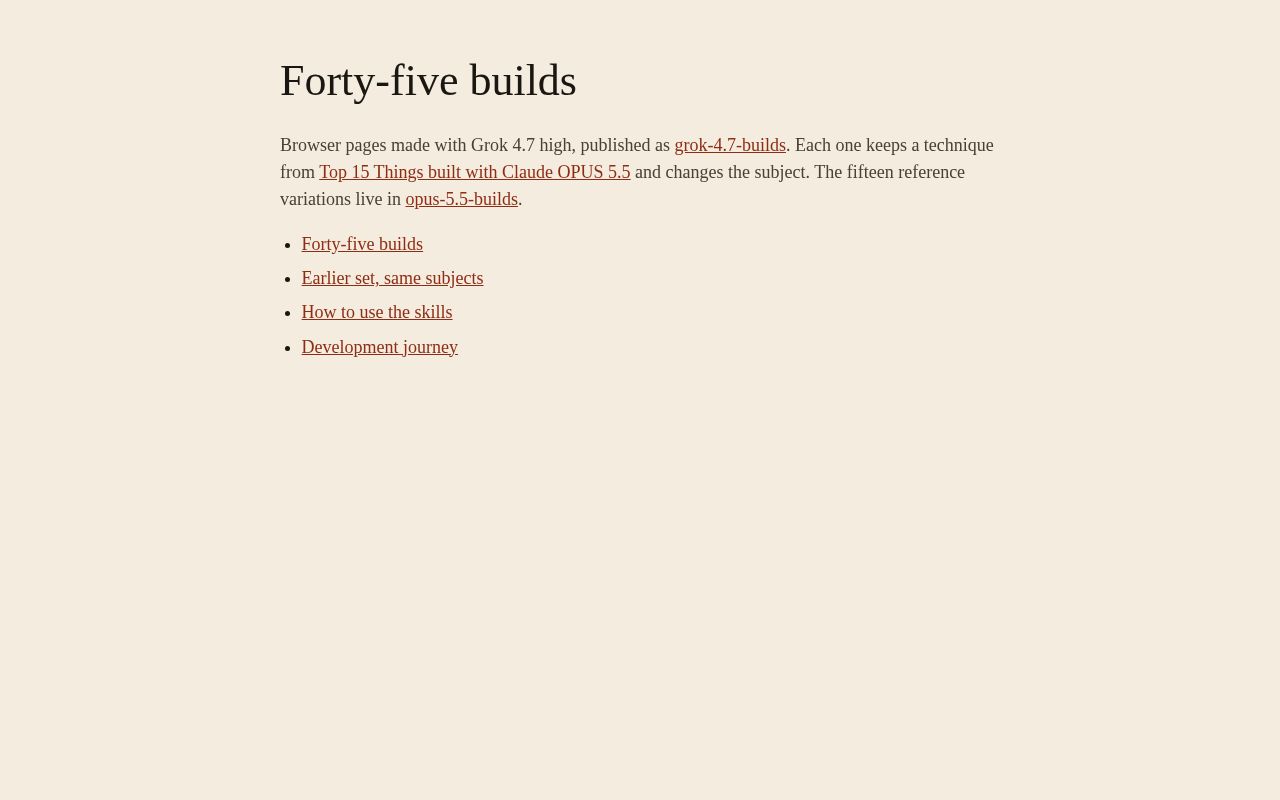 Preview of Grok 4 7 Builds