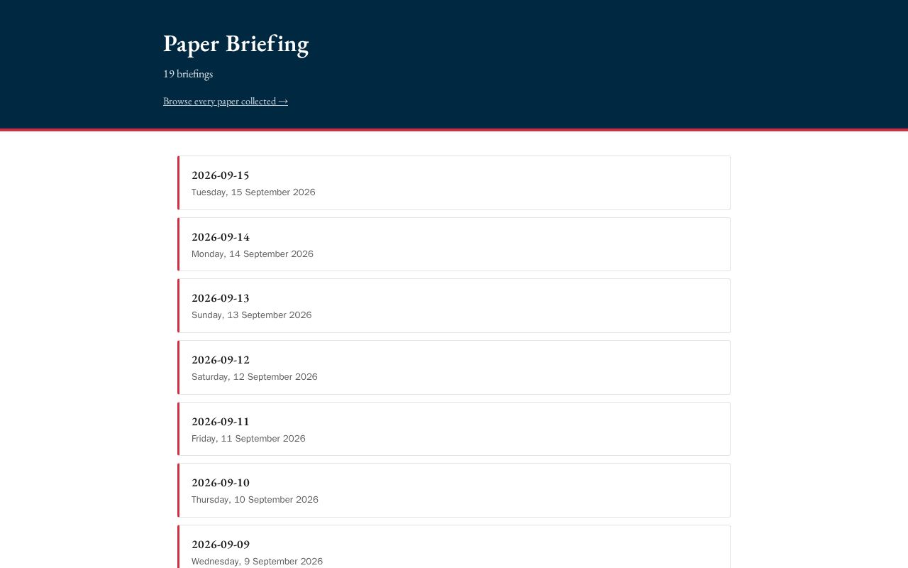 Preview of Paper Briefing Web