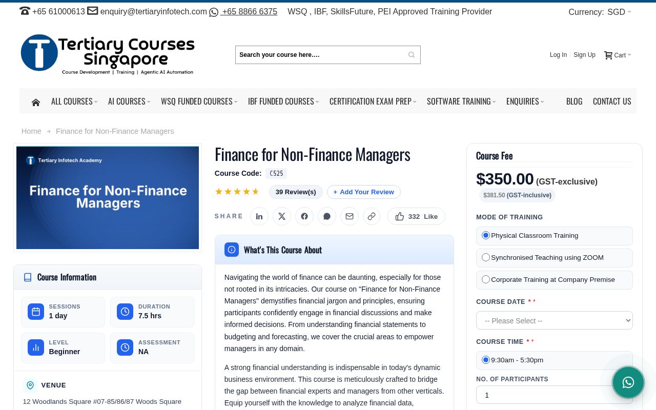 Preview of C525 Finance For Non Finance Managers
