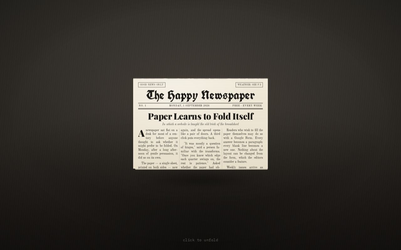 Preview of Happy Newspaper