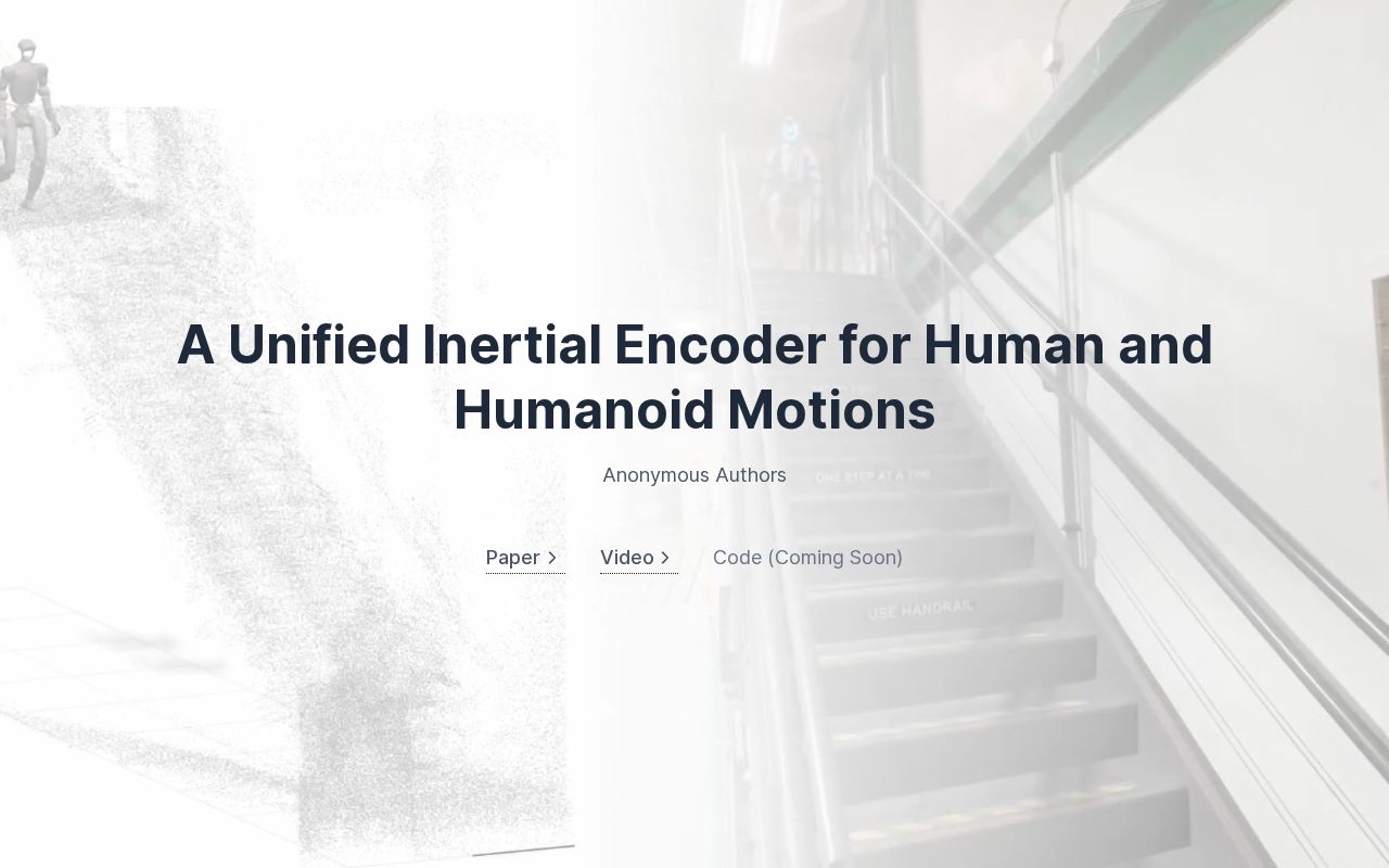 Preview of A Unified Inertial Encoder for Human and Humanoid Motions