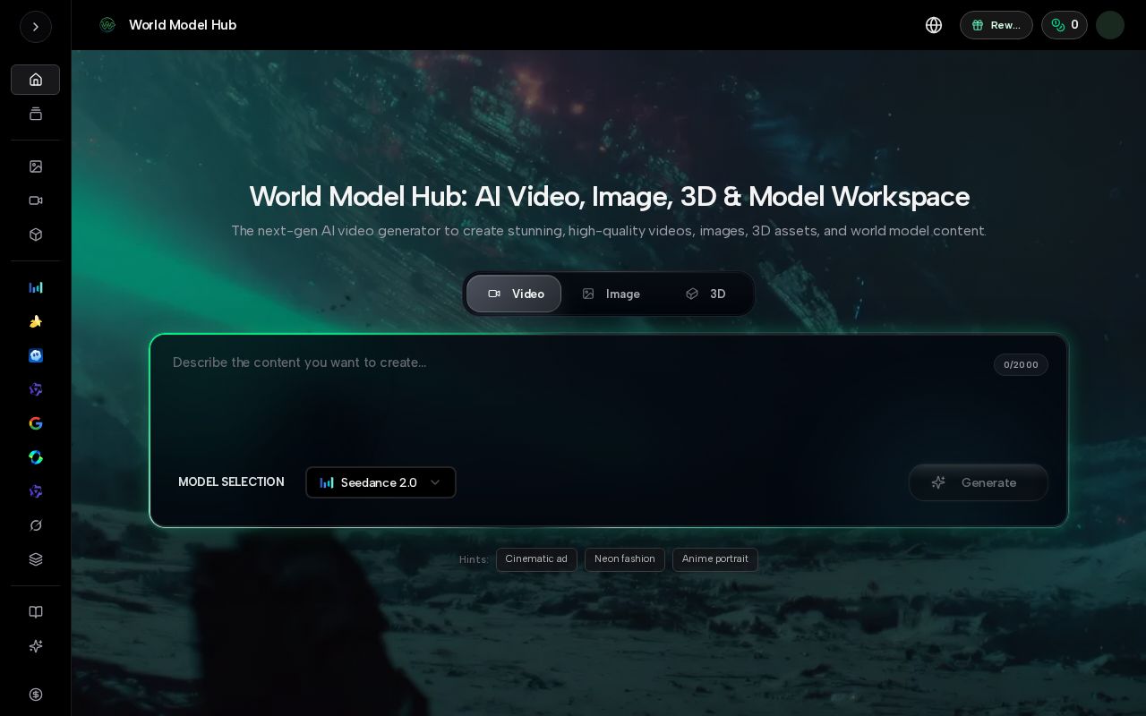Preview of World Model Hub
