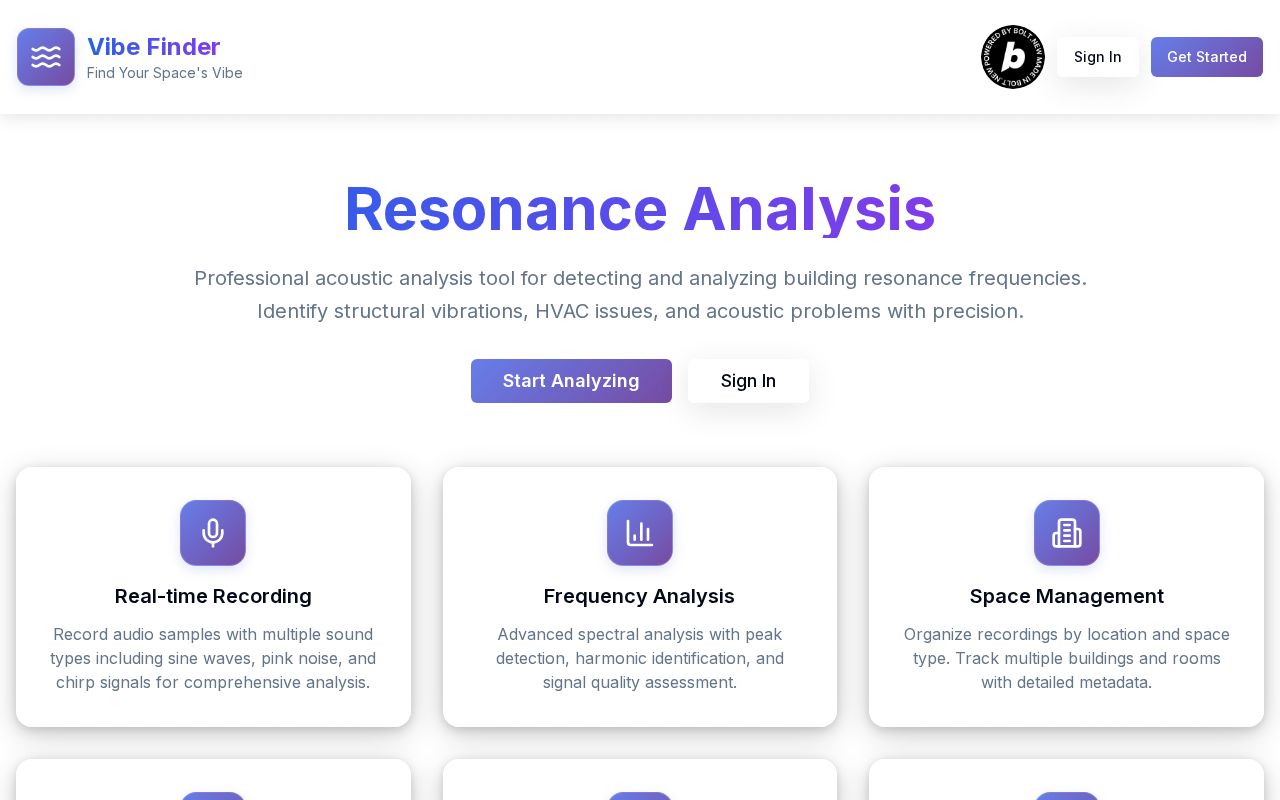 Preview of VibeFinder