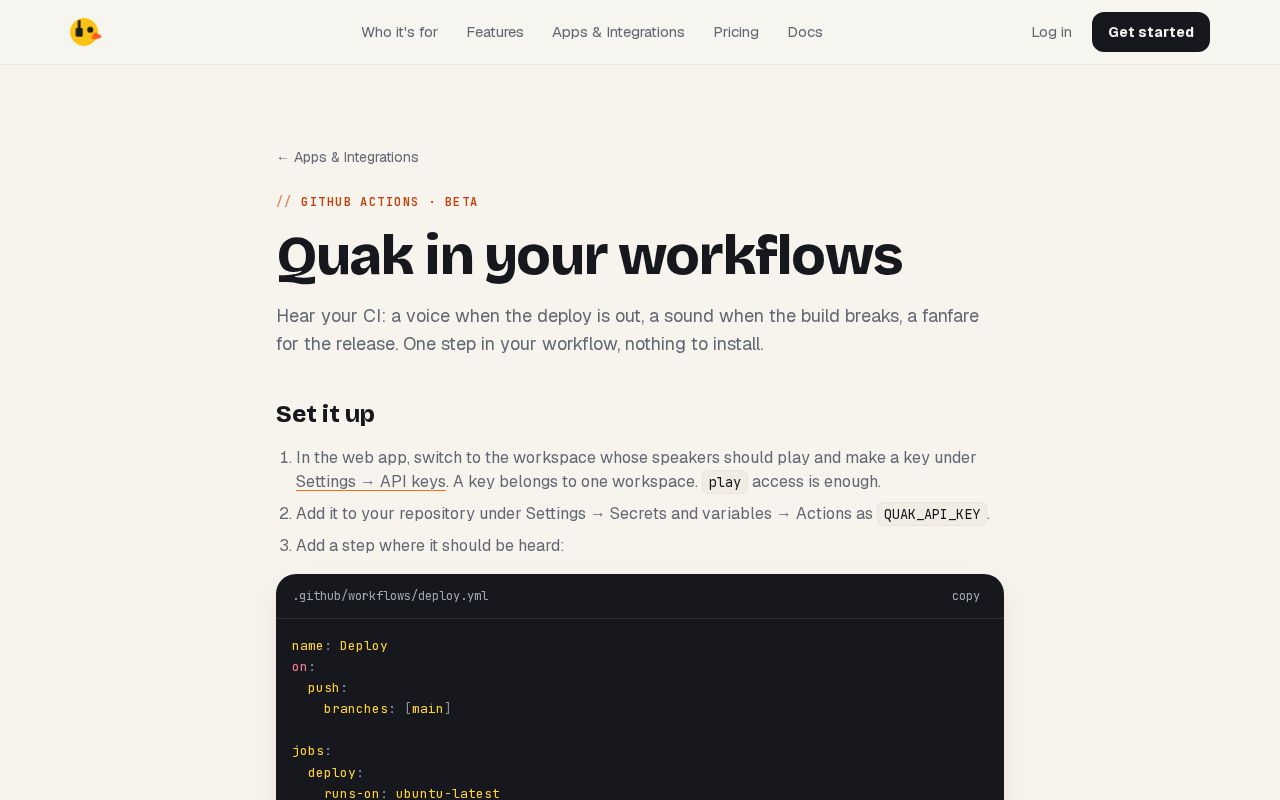 Preview of GitHub Actions