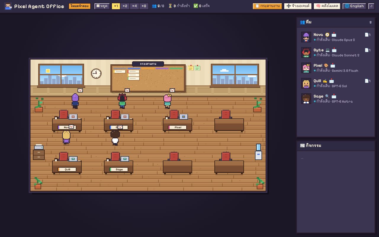 Preview of Pixel Agent Office