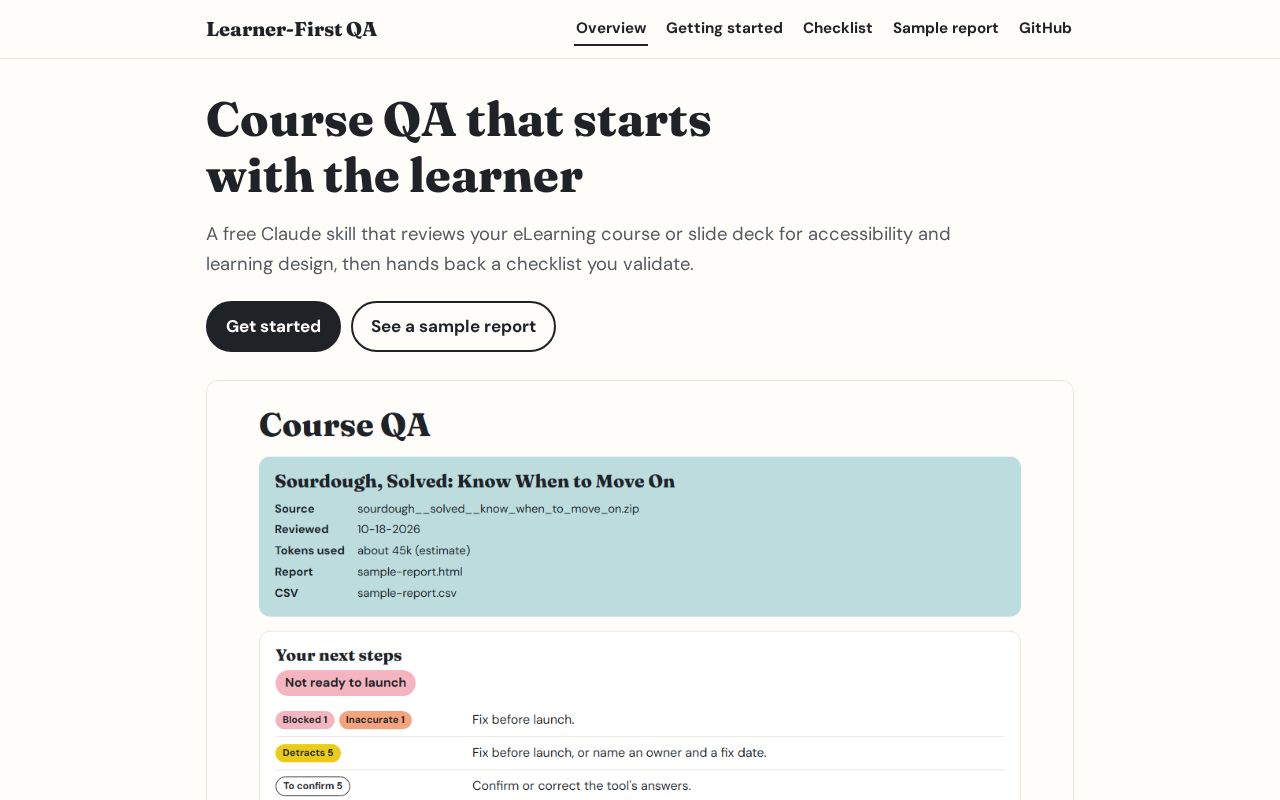 Preview of Learner First Qa