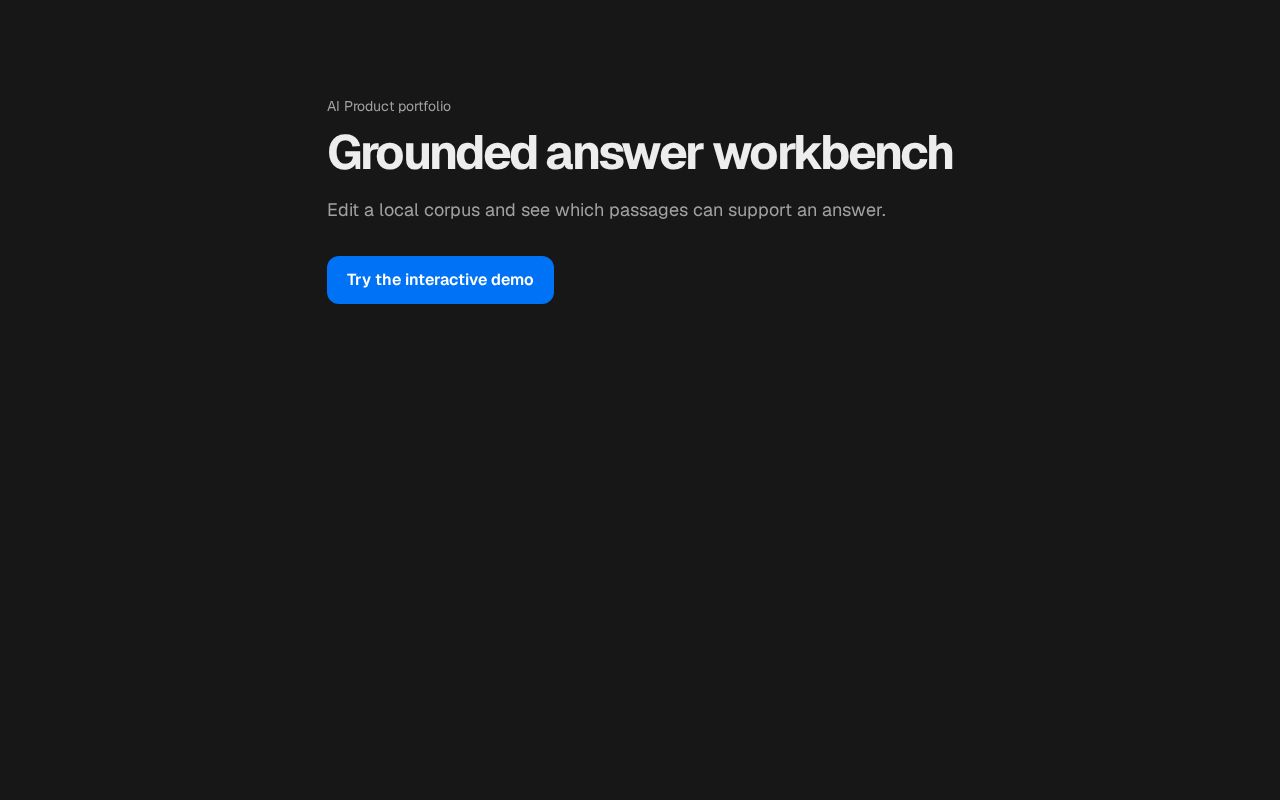 Preview of Grounded answers
