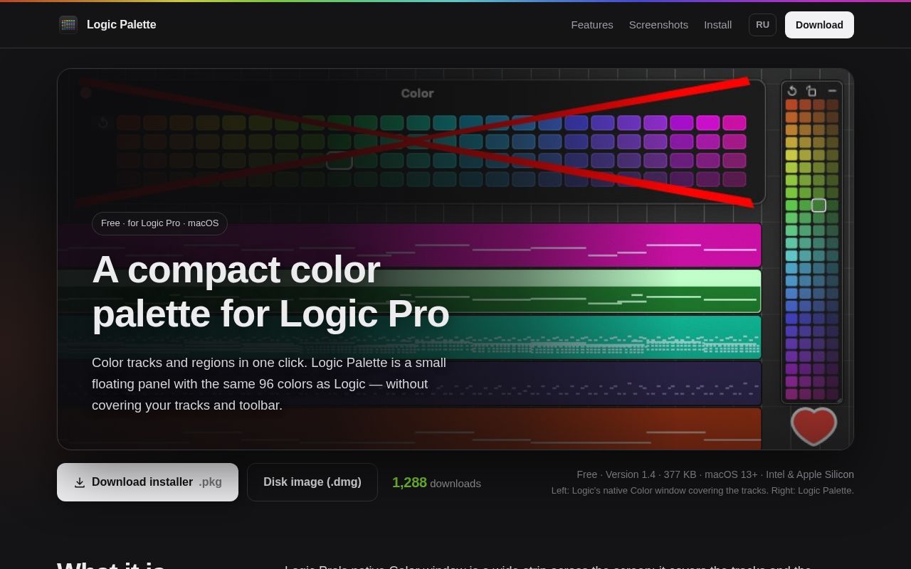 Preview of Logic Palette